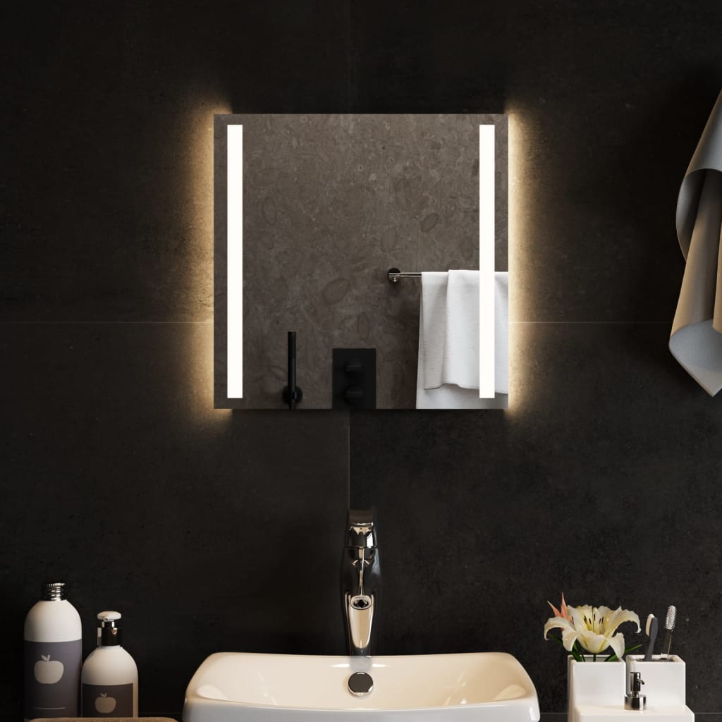 LED-Badspiegel 40x40 cm Bad Spiegel Beleuchtet Badezimmer