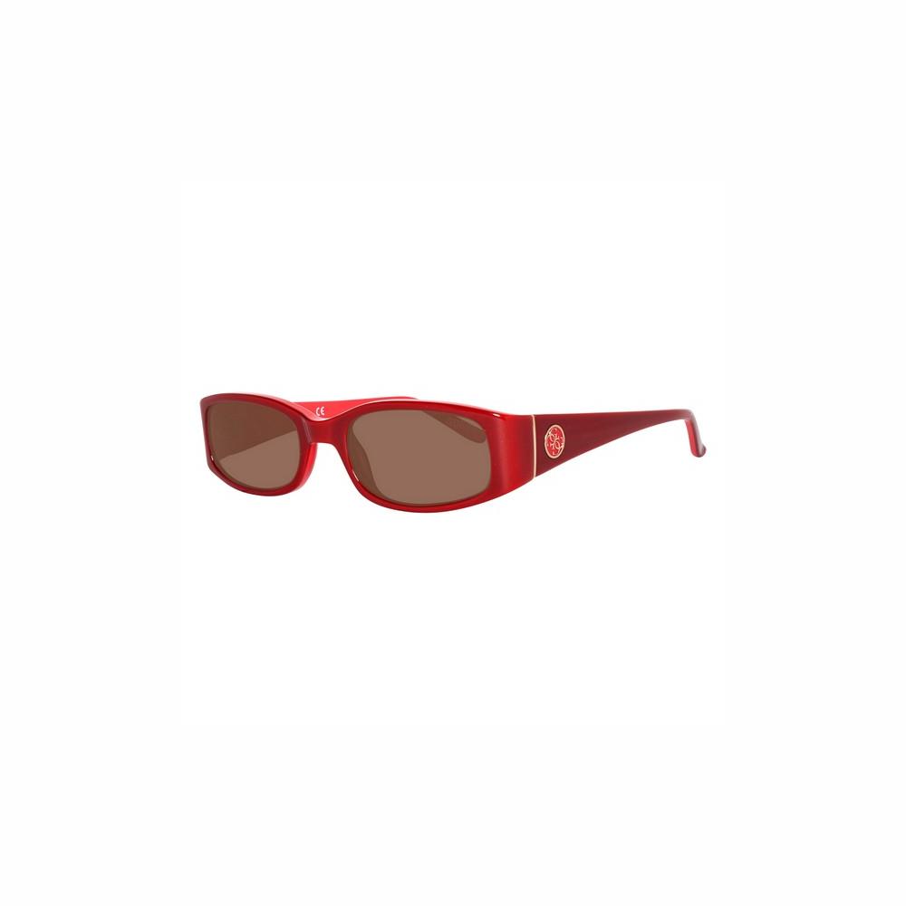Guess Sonnenbrille Damen GU7435-5166E Sportlich Schlank Rot