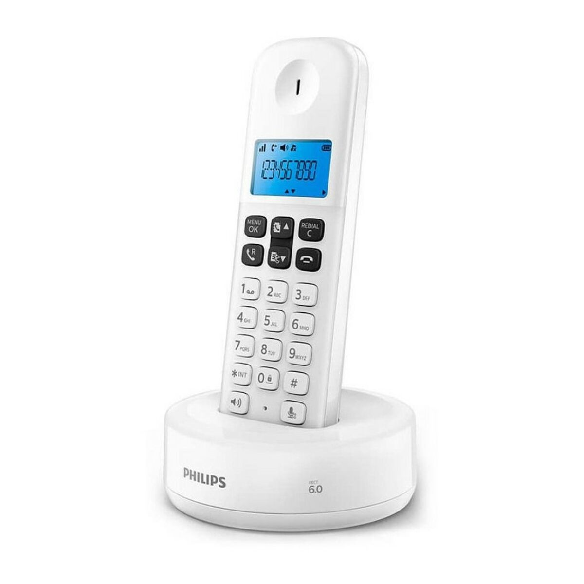 Philips Festnetztelefon schnurloses Telefon D1611W / 34 1,6 Wei