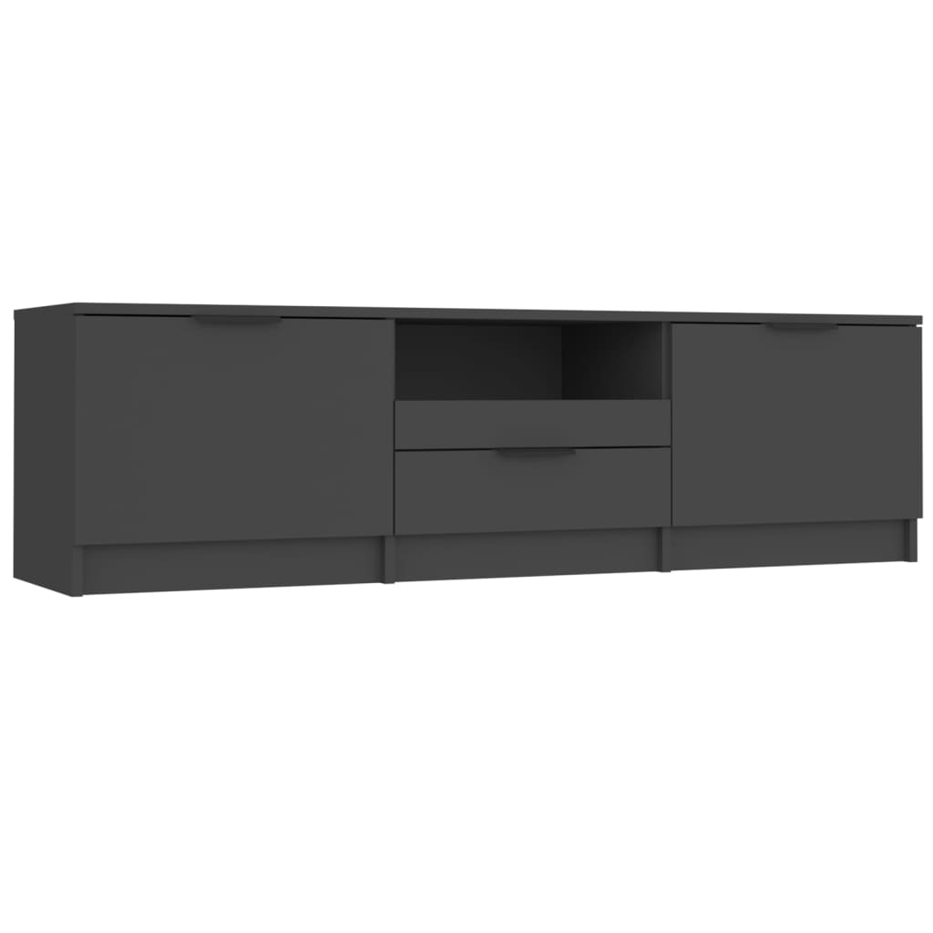 TV-Schrank Schwarz 150x33,5x45 cm Spanplatte Lowboard