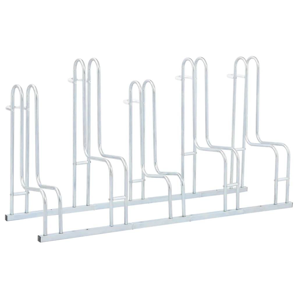 Fahrradst�nder f�r 5 Fahrr�der Freistehend Verzinkter Stahl