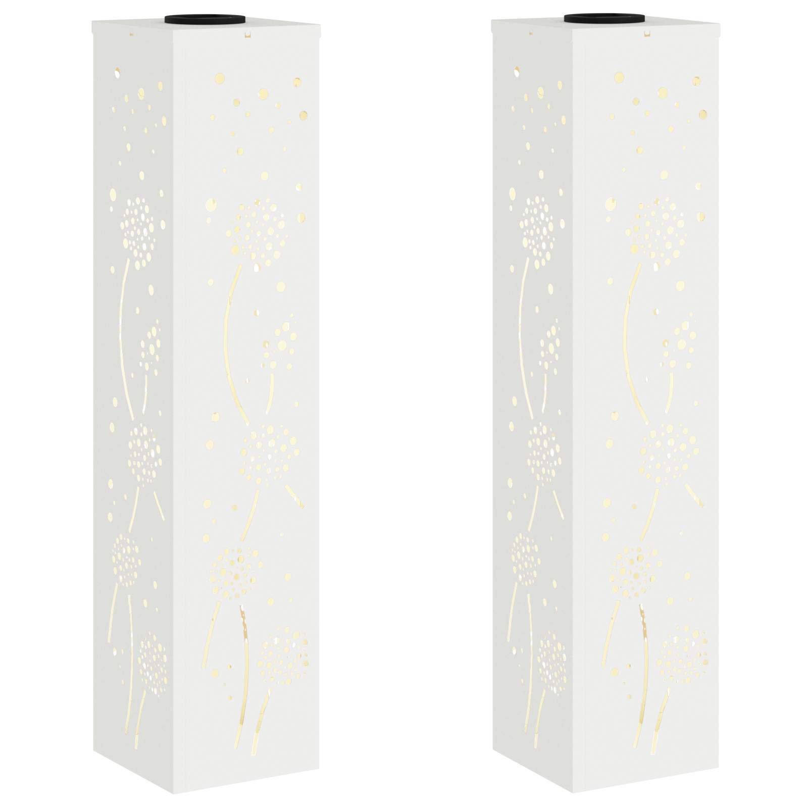 Gartenlampe Solar LED Leuchte aus Stahl 80 cm f�r Garten und Terrasse