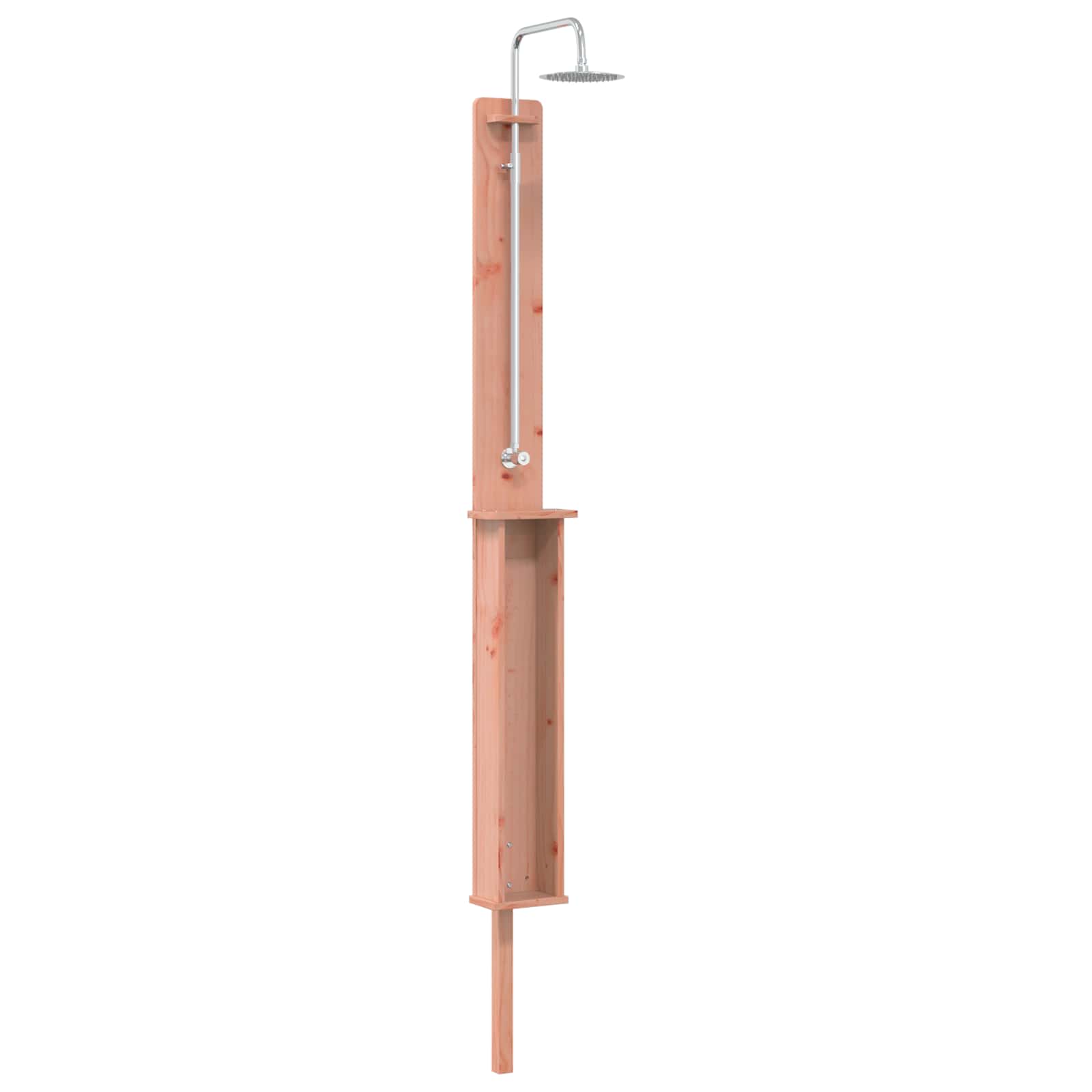 Gartendusche 246 cm aus Massivholz und Edelstahl f�r den Garten
