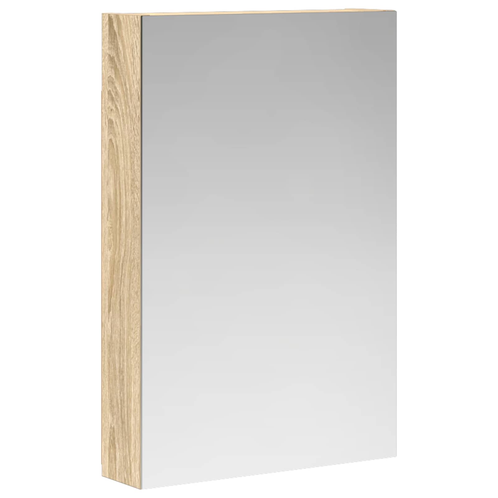 Spiegelschrank Sonoma-Eiche 40x10,5x60,5 cm modern mit zwei Wegen Spiegel