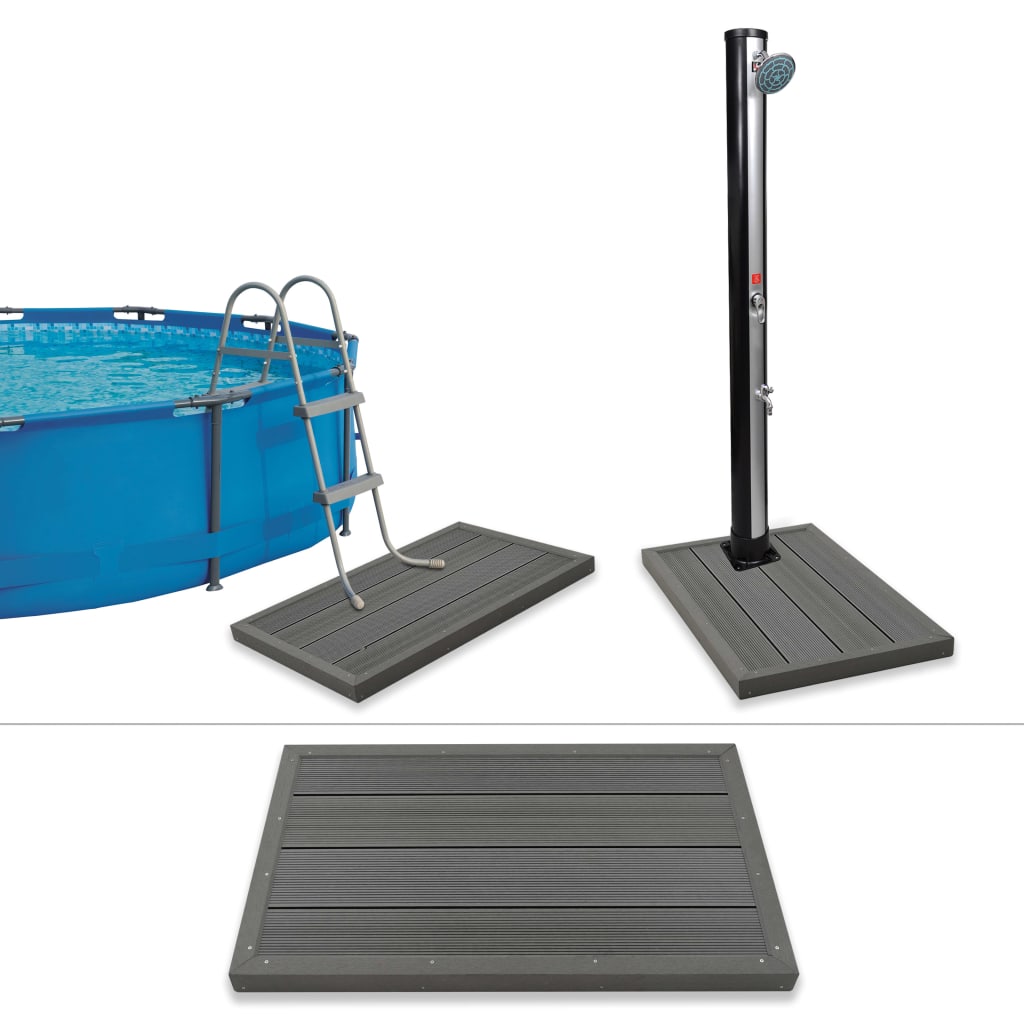 Bodenelement f�r Solardusche Poolleiter WPC