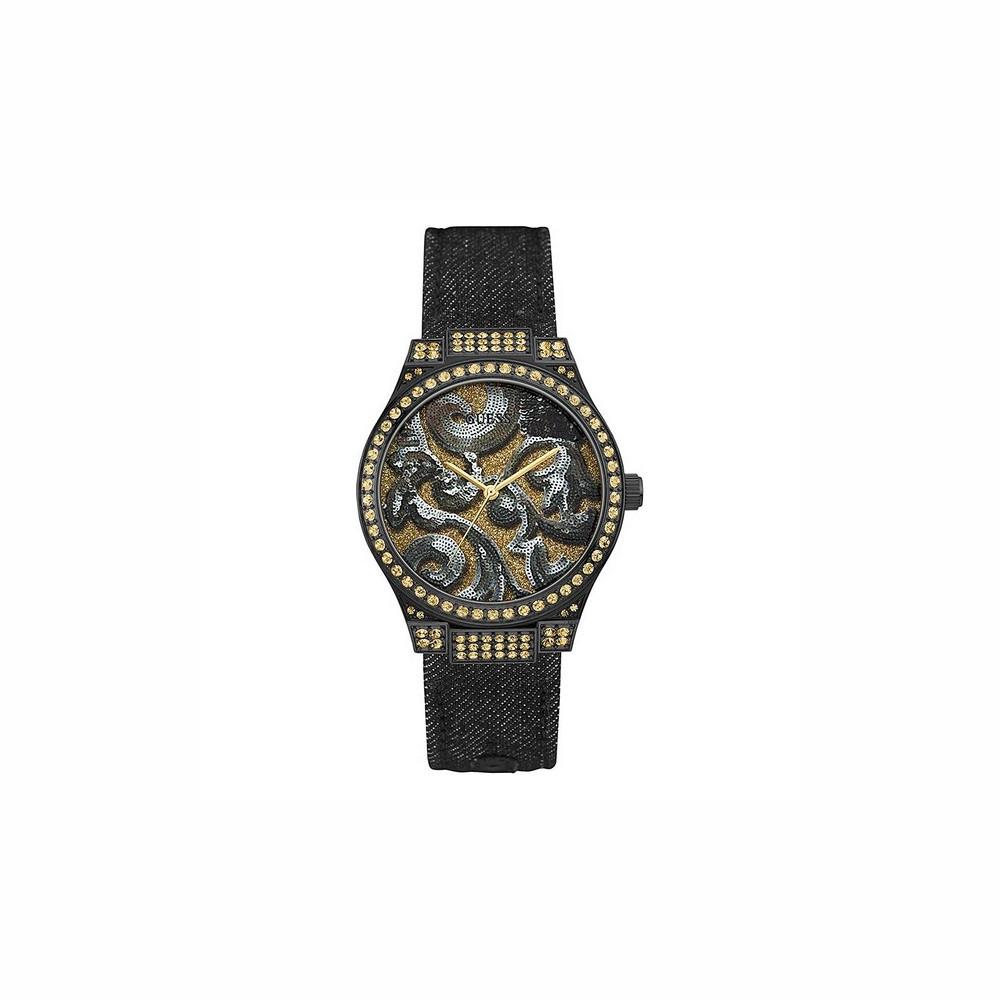 Guess Damen-Armbanduhr Uhr W0844L1 40mm Quarzuhr Armbanduhr Uhr Schwarz Gold