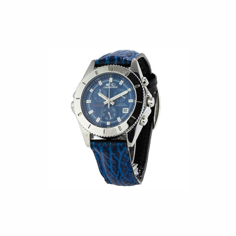 Chronotech Armbanduhr Herren Leder Uhr CT7636L-03 (39 mm) Quarzuhr Armbanduhr Uhr
