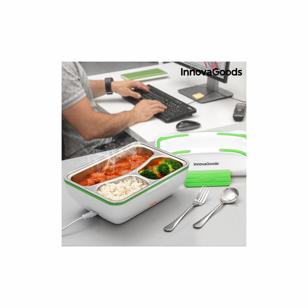Warmhaltebox InnovaGooods Pro Elektrische Lunchbox 50W Wei Grn