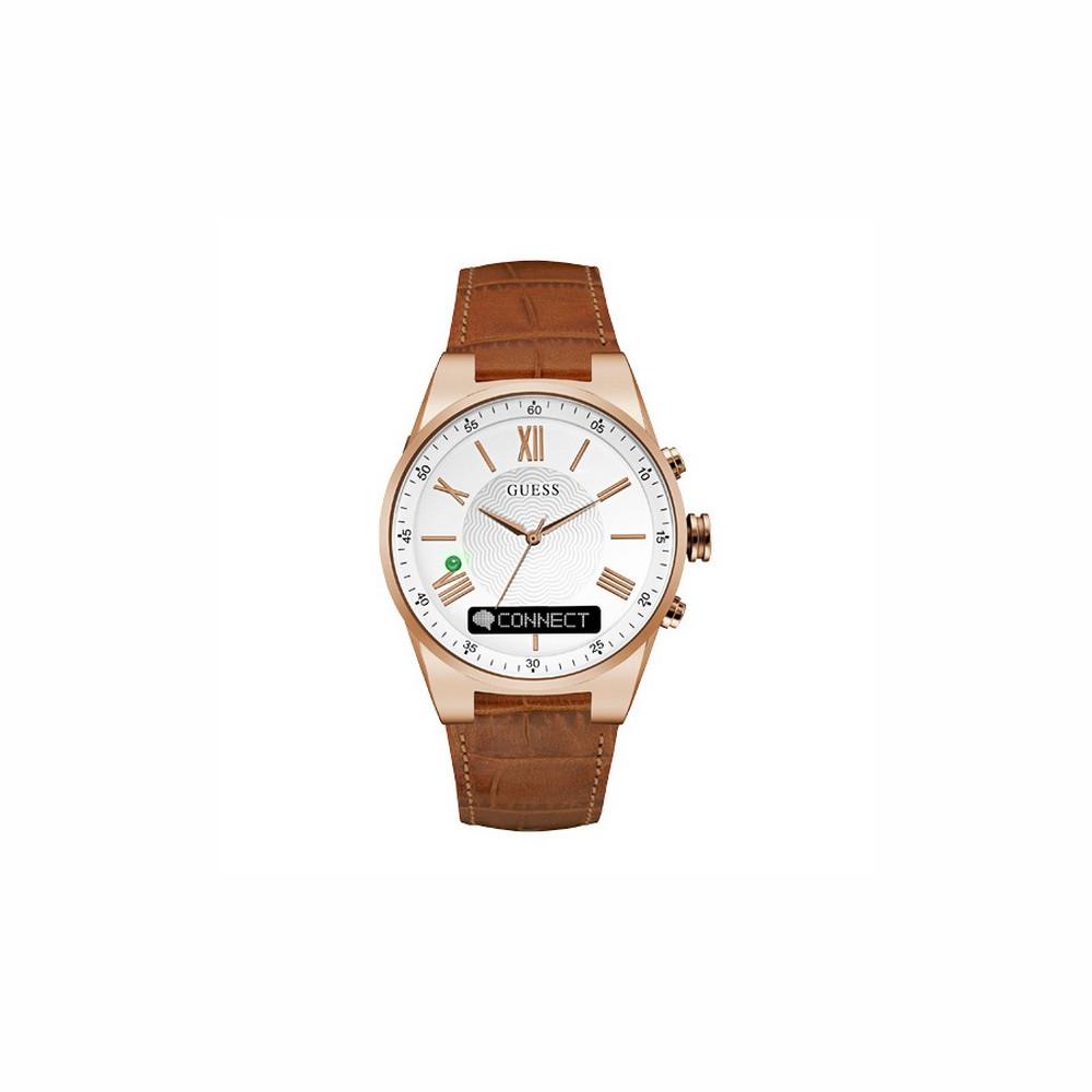 Guess LederArmbanduhr Uhr Smartwatch C0002MB4 (43 mm) Armbanduhr Uhr