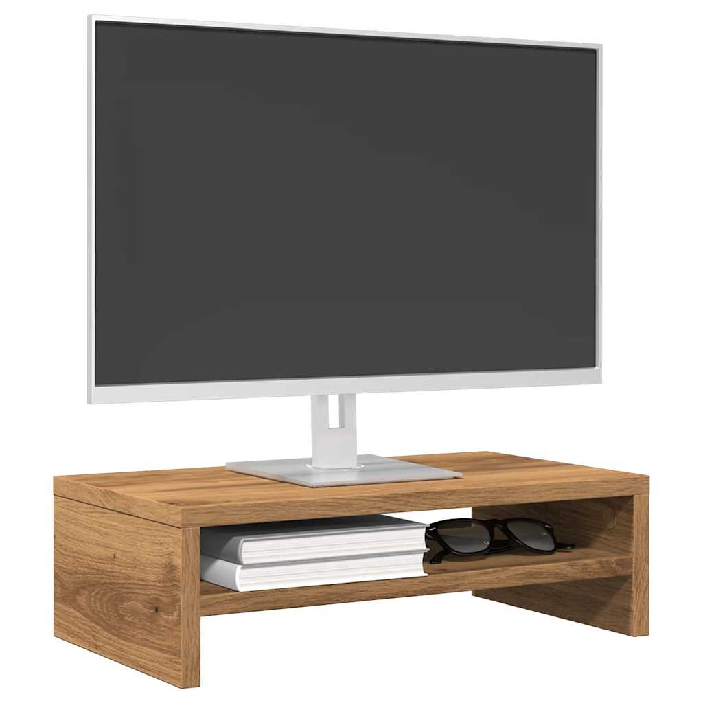 Monitorst�nder Artisan-Eiche 42x24x13 cm Spanplatte