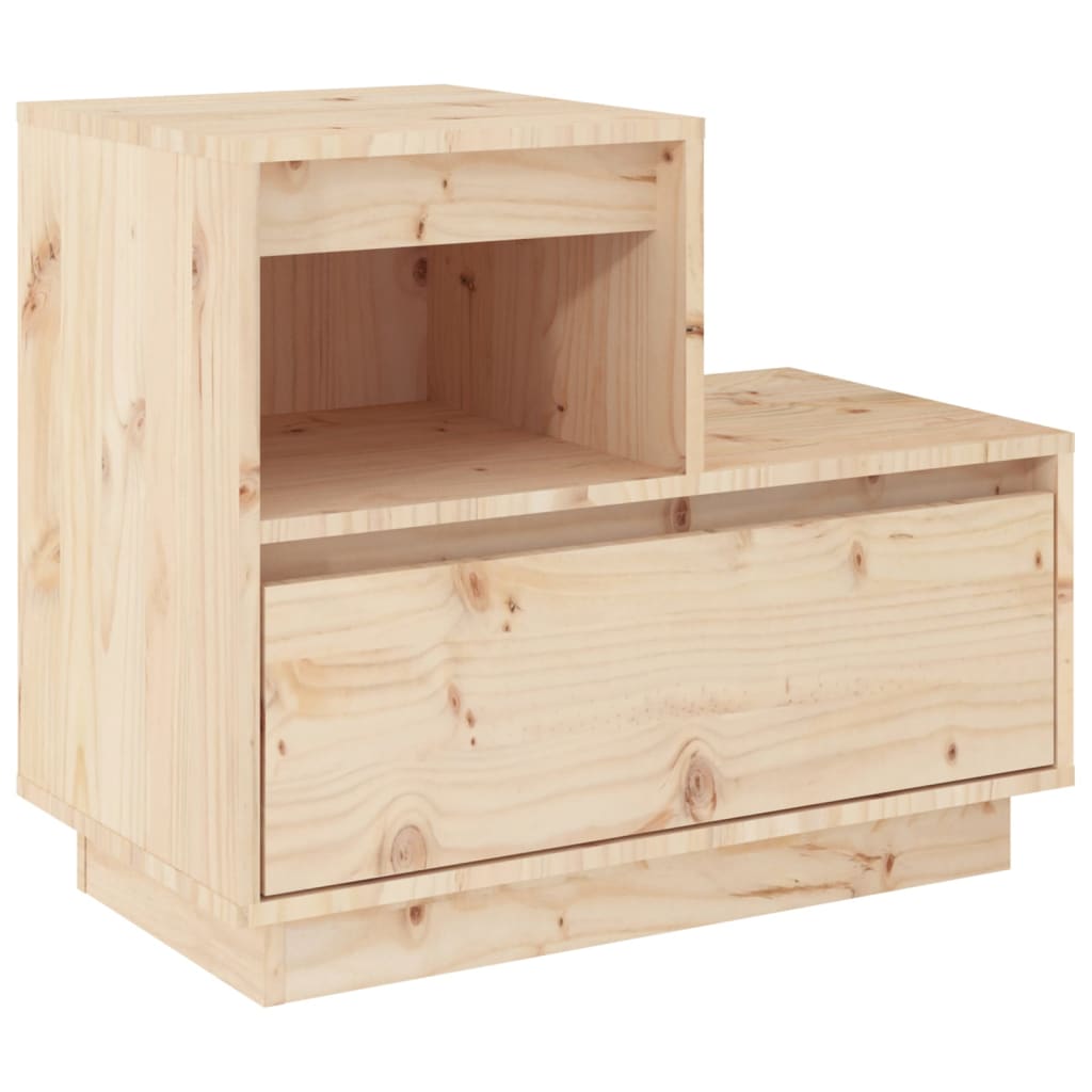 Nachttisch 60x34x51 cm Massivholz Kiefer Nachtschrank Nachtkonsole