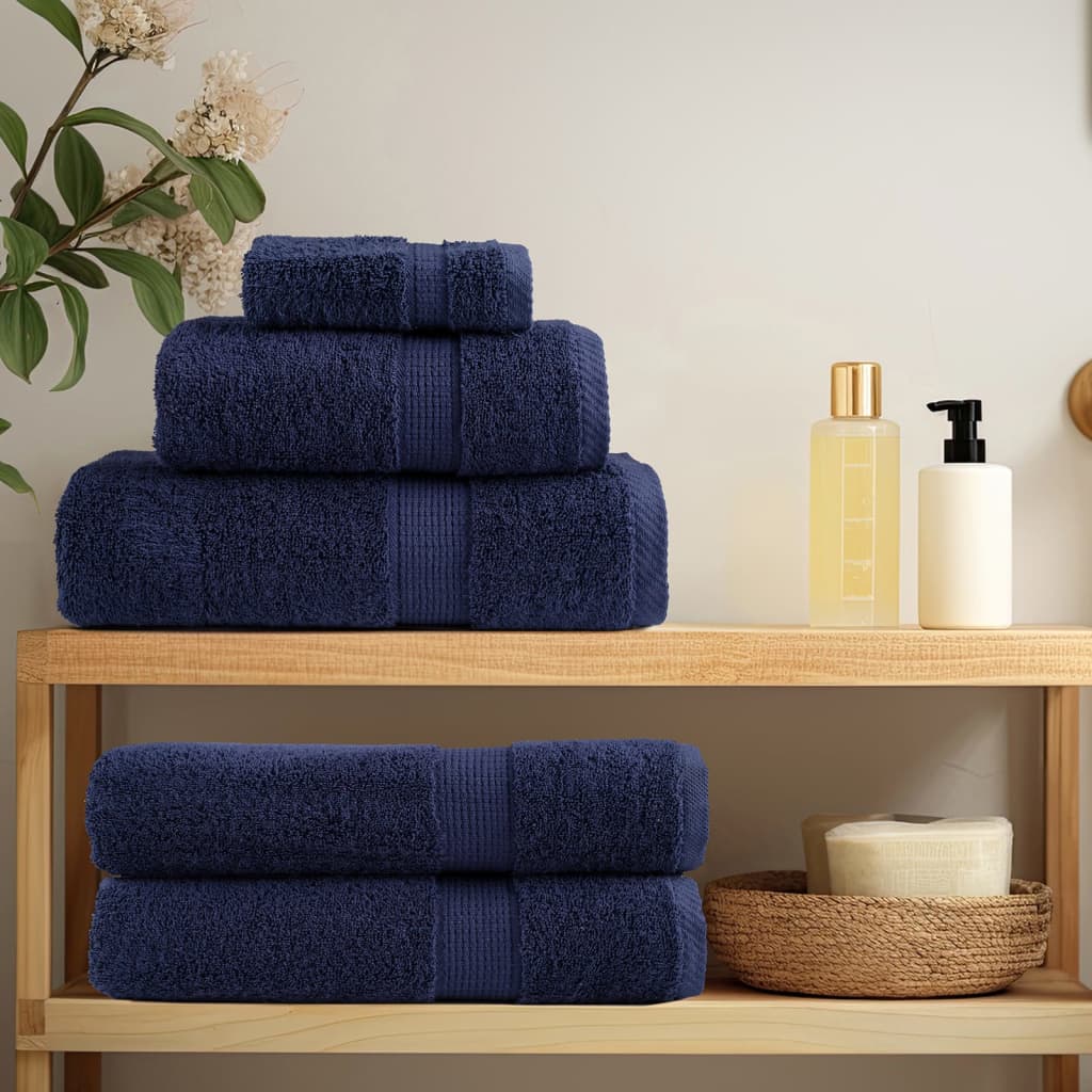 Premium-Handt�cher 4 Stk. Marineblau 50x100 600 g/m� Baumwolle