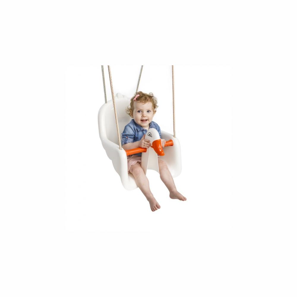 Schaukelsitz Paradiso Toys Babyschaukelsitz Schwan wei� / orange