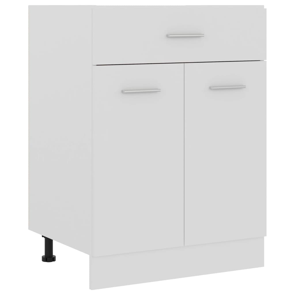 Schubunterschrank Wei� 60x46x81,5 cm Spanplatte