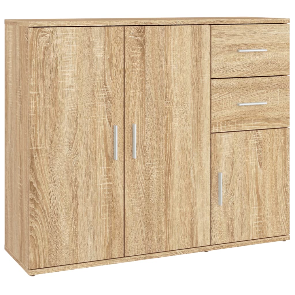Sideboard Sonoma Eiche 91x29,5 cm hochwertiges Sideboard f�r Wohnzimmer