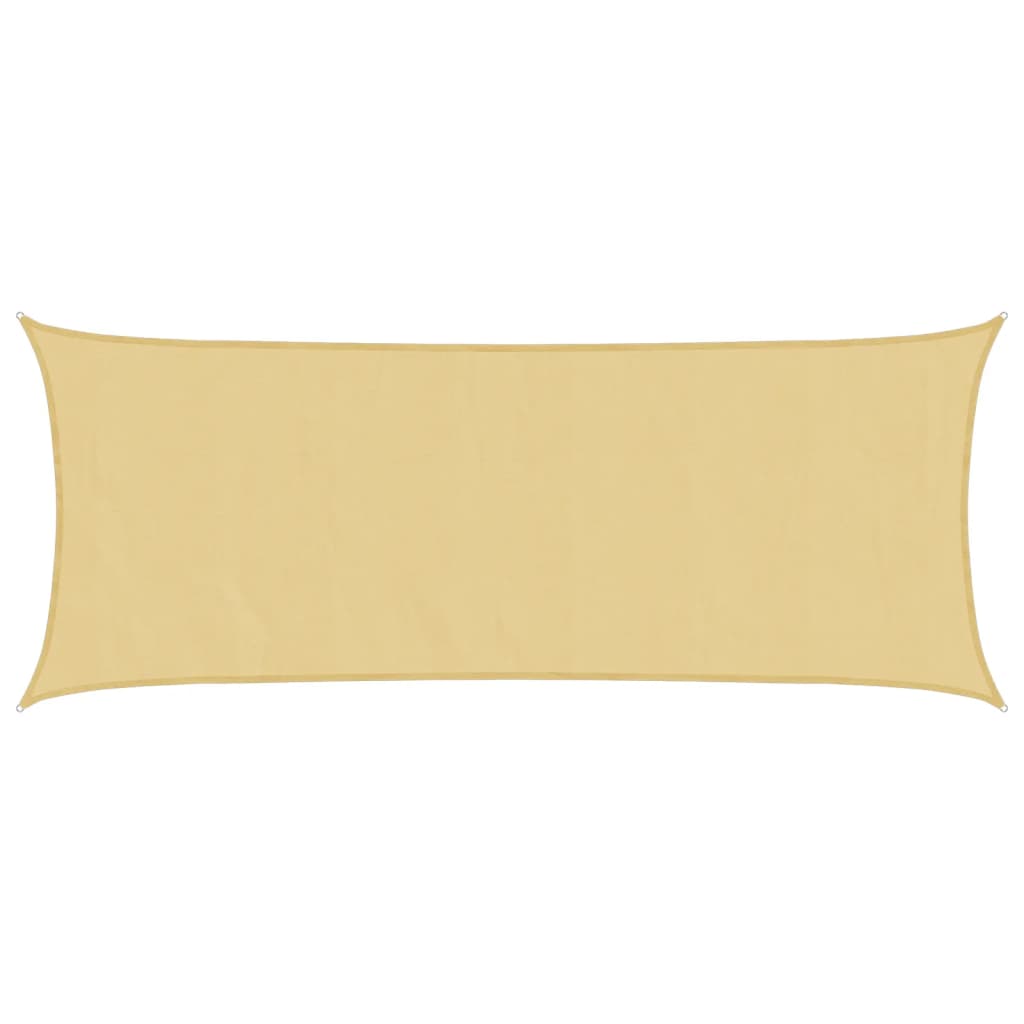 Sonnensegel Sandfarbe 4,5x2 m 100% Polyester Oxford Wind Sonne Schutz Rechteck