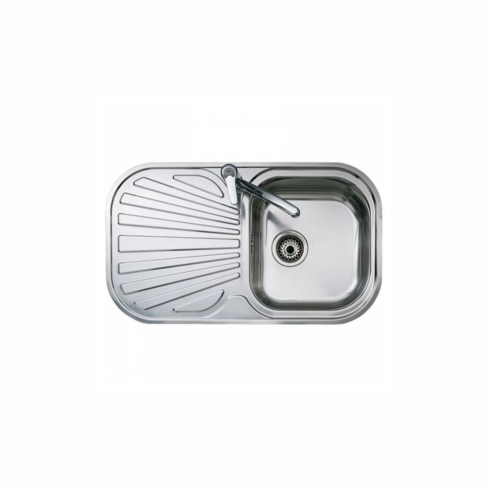 Spüle Küche Spülbecken mit einem Becken und Abtropffläche Teka Reversibel Edelstahl