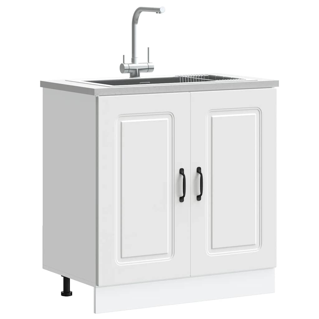 Sp�lenunterschrank Kalmar Wei� 80x46x81,5 cm Spanplatte