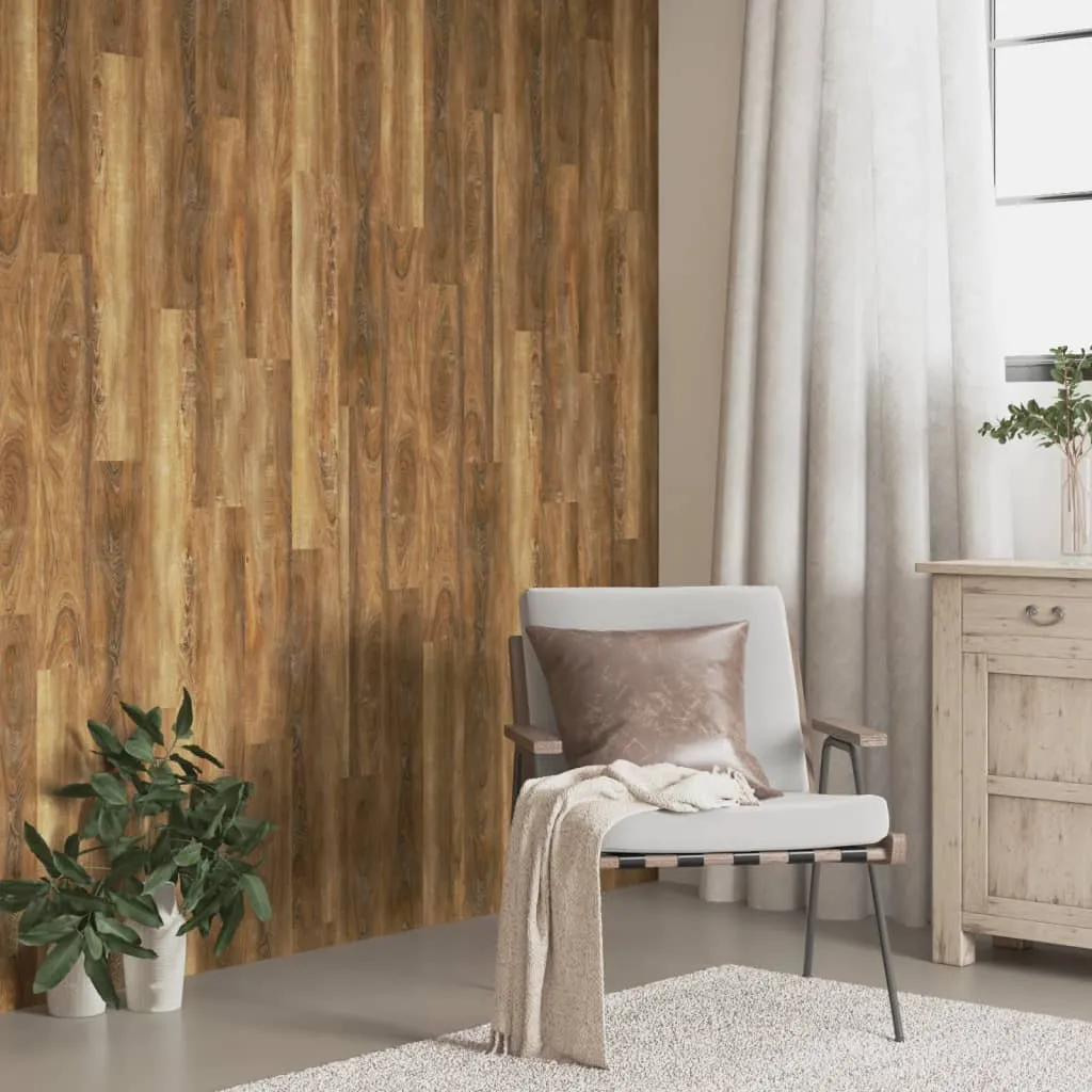 Wandpaneele Holzoptik Braun PVC 4,12 m² Wandverkleidung