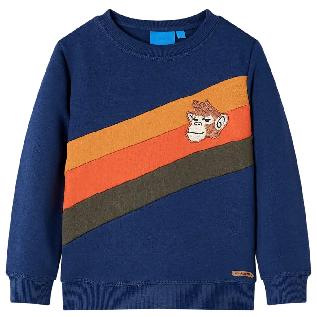 Kinder-Sweatshirt Marineblau 92