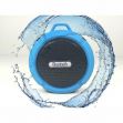 Bluetooth-Lautsprecher blau Mic Wireless-Saug-Speaker f�r Dusche Outdoor WOOLLOOM