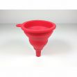 Falt-Trichter aus Silikon Camping Outdoor, rot