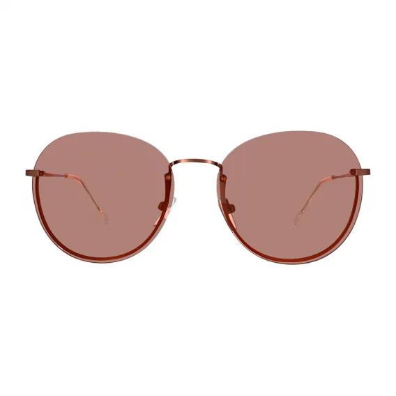 DKNY Damensonnenbrille DK101S-608 � 59 mm UV400 Halb-Rahmenlos Rot Gold DKNY Sonnenbrille - Damen Metall DKNY Damensonnenbrille kaufen, DK101S-608 So