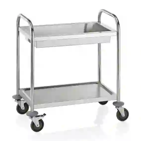 Abr�umwagen 70x47x81 cm Edelstahl