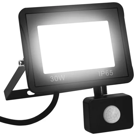 LED-Fluter mit Sensor 30 W Kaltwei�