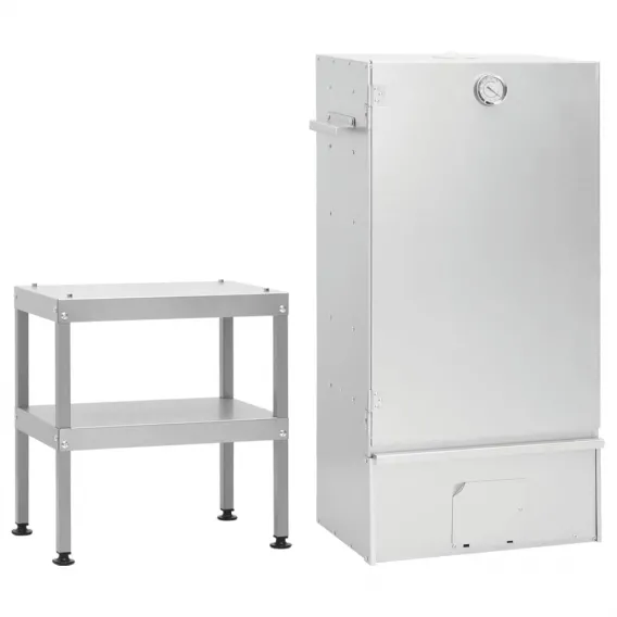 R�ucherofen mit Tisch Verzinkter Stahl