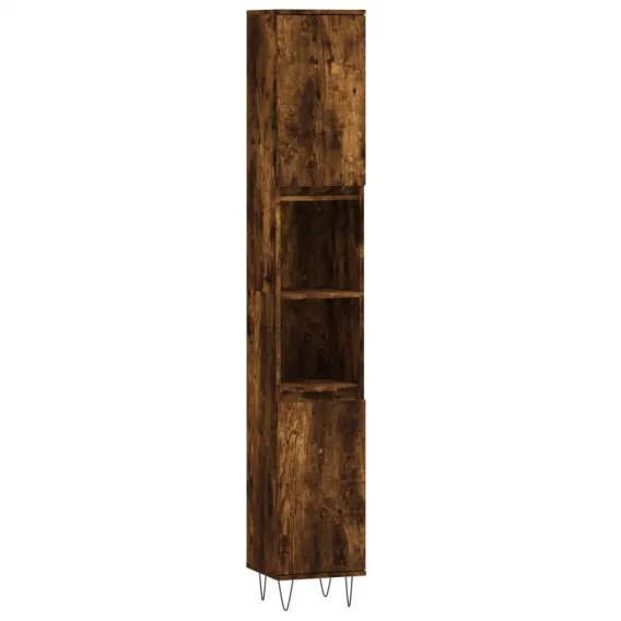 Badschrank R�uchereiche 30x30x190 cm Spanplatte