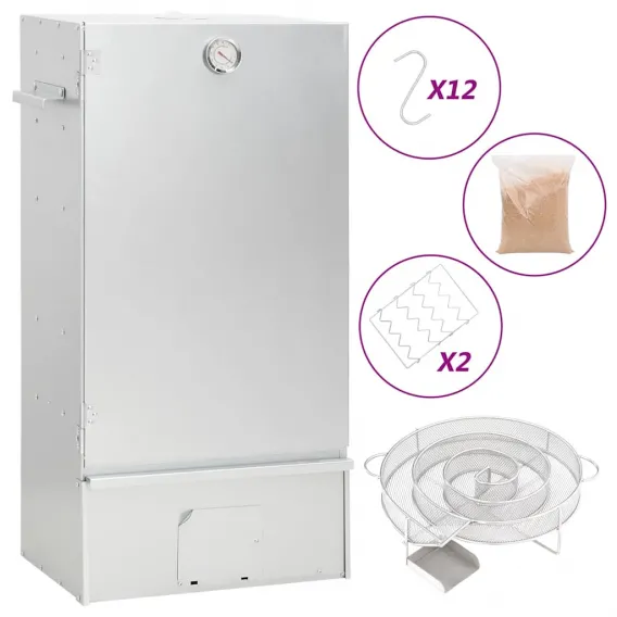R�ucherofen mit Kaltrauchgenerator Verzinkter Stahl