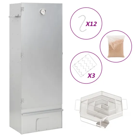 R�ucherofen mit Kaltrauchgenerator Verzinkter Stahl Edelstahl