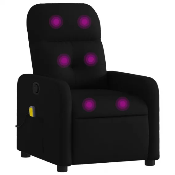Massagesessel Schwarz Stoff
