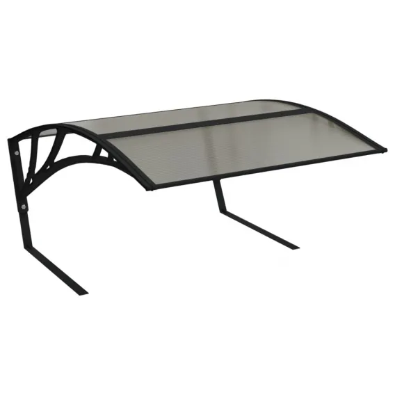 M�hroboter-Garage Schwarz 80x101x46 cm Aluminium