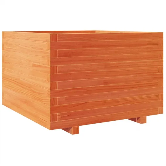 Pflanzk�bel Wachsbraun 70x70x49,5 cm Massivholz Kiefer