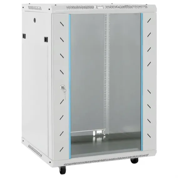15U Netzwerkschrank auf Rollen 19 IP20 53x40x80 cm