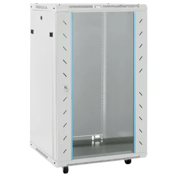 18U Netzwerkschrank auf Rollen 19 IP20 60x60x100 cm
