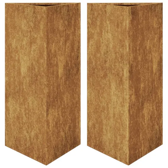 Pflanzk�bel Blumenk�bel Pflanzcontainer Pflanzgef��e 2 Stk. Dreieckig 40x34,5x70