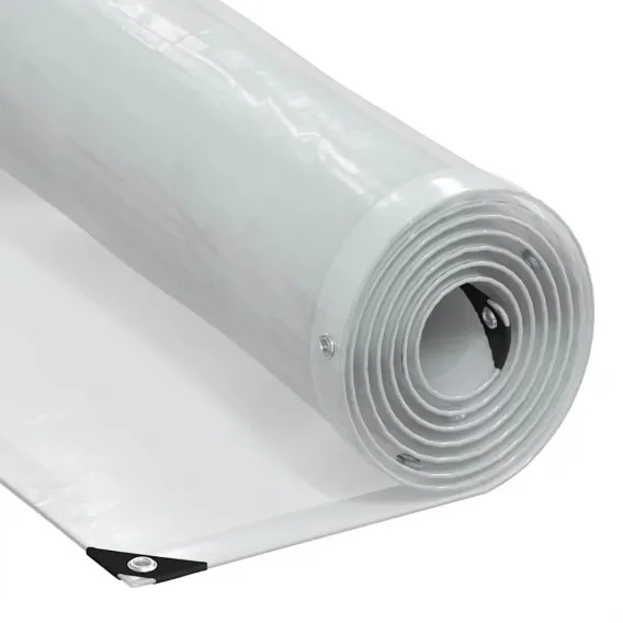 Transparente Plane mit �sen 1x10 m Polyethylen
