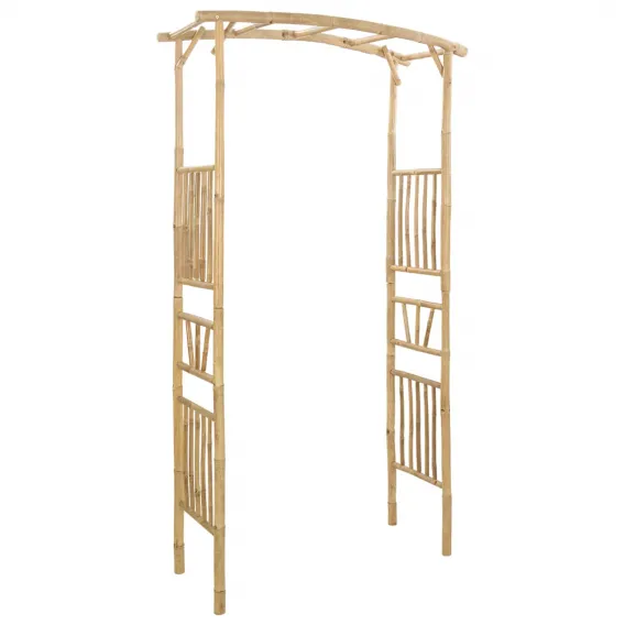Rankhilfe Gartenbogen Natur 110x40x205 cm Bambus