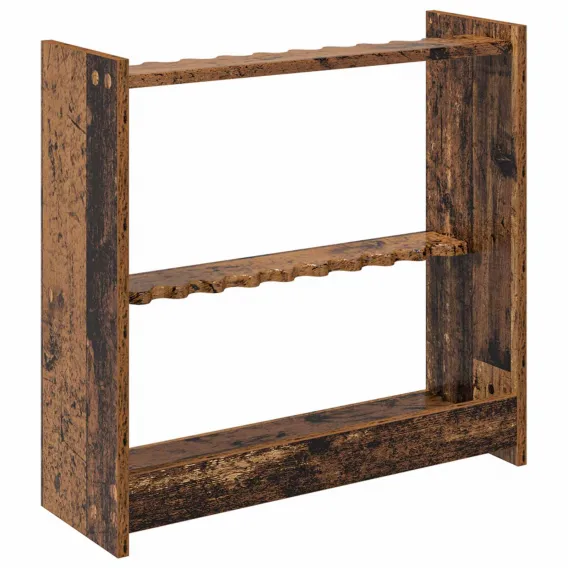 Rutenst�nder Angelst�nder Billardqueue-St�nder Holzwerkstoff 60x20x57 cm Altholz