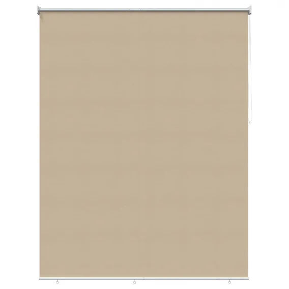 Rollo mit UV-Schutz Beige 160x140 cm Polyester