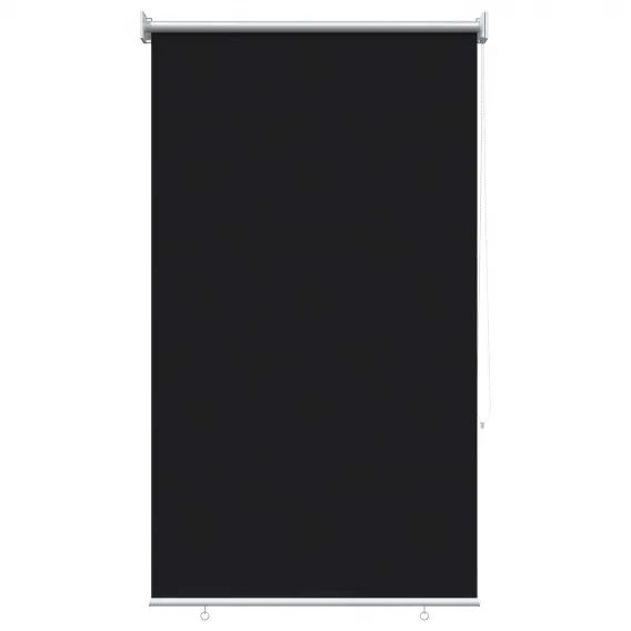 Rollo mit UV-Schutz Schwarz 100x140 cm Polyester