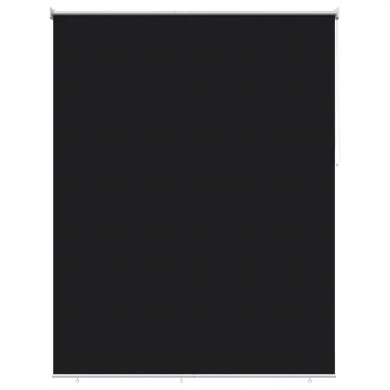 Rollo mit UV-Schutz Schwarz 200x140 cm Polyester