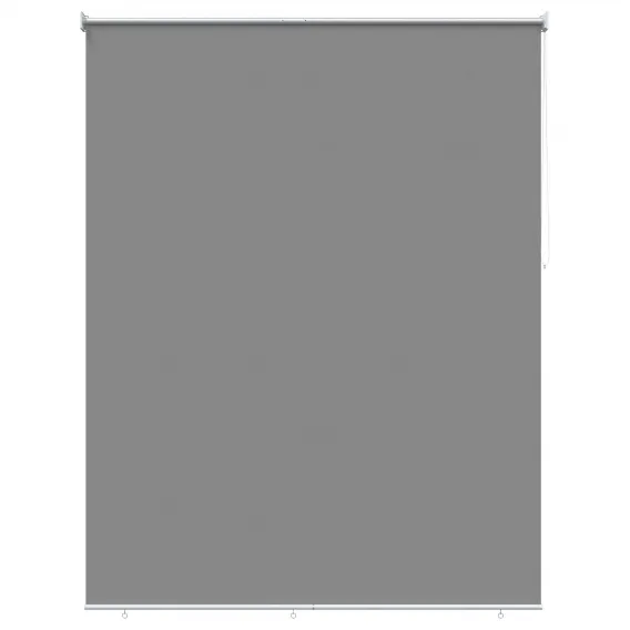 Rollo mit UV-Schutz Hellgrau 200x140 cm Polyester