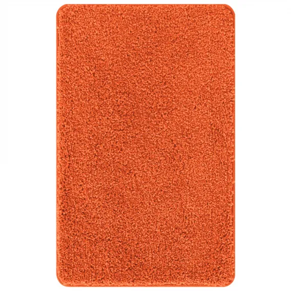 Badematte Rechteckig Orange 60x90 cm Polyester Rutschfest