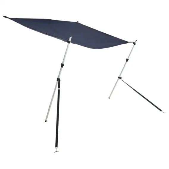 Boot-Sonnendach Persenning T-Top-Beschattungsverl�ngerung Marineblau 174x205x115-194 cm