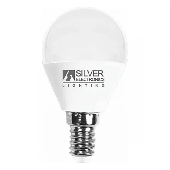 E14 7W Kugelf�rmige LED-Gl�hbirne Silver Electronics Warmes Licht