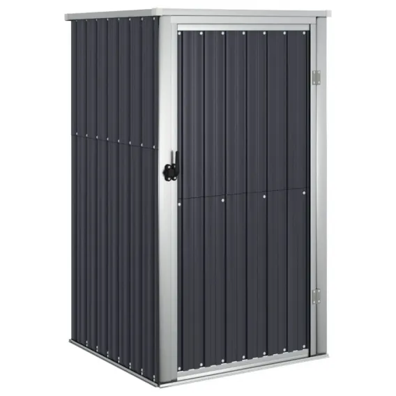 Gartenschrank Metall  Ger�tehaus Anthrazit 88x89x161 cm Verzinkter Stahl